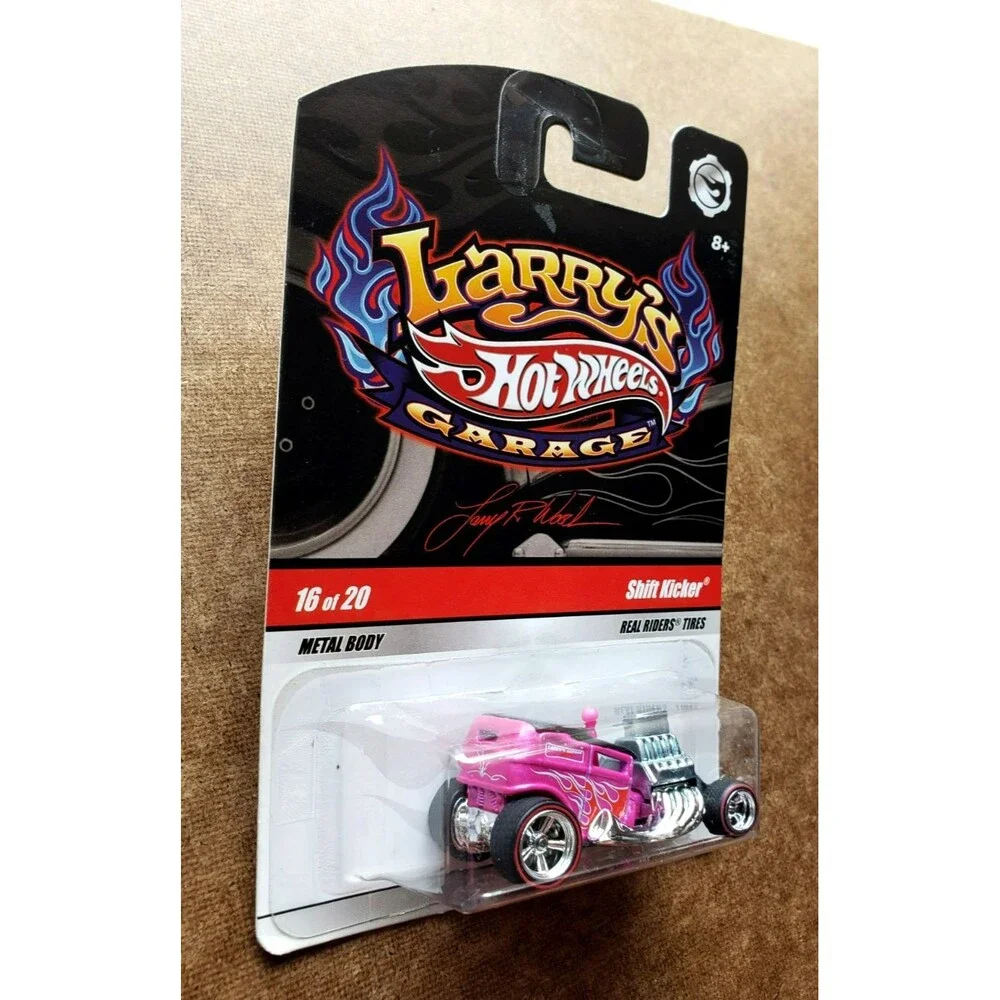 2009 Hot Wheels SHIFT KICKER Metallic Pink LARRY'S GARAGE #16/20 1:64 REDLINE RR